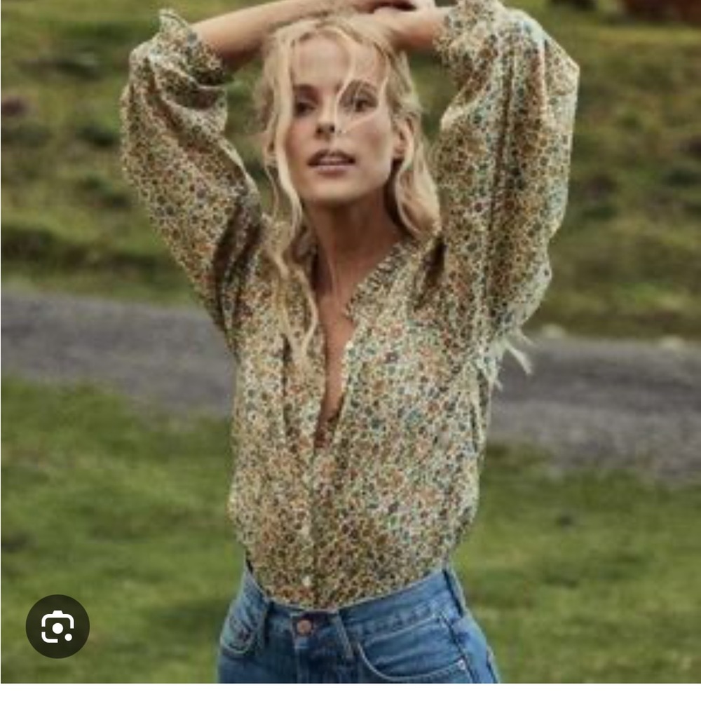 Doen Swan Top in Liberty Sunshine Poppy